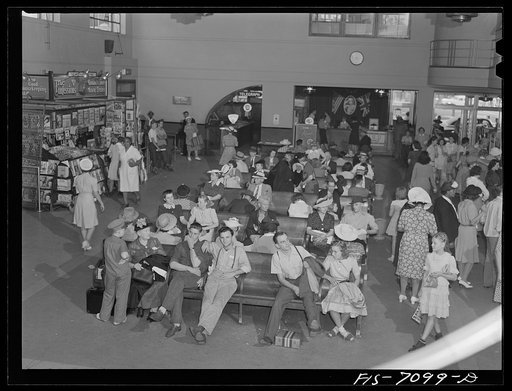 Detroit, Michigan. Greyhound bus station