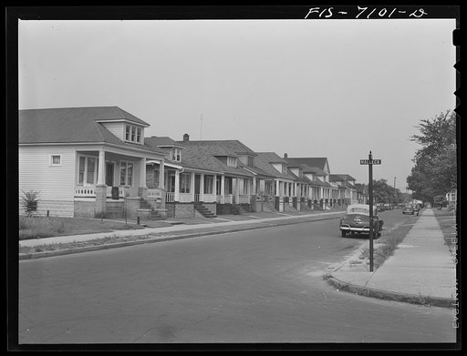 Detroit, Michigan. Houses in the Polish district