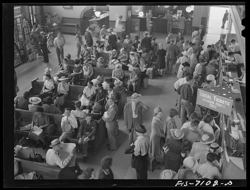 Detroit, Michigan. Greyhound bus station