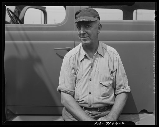 Chrysler Corporation. Dodge truck plant. Detroit, Michigan (vicinity). Typical war worker building a Dodge Army truck
