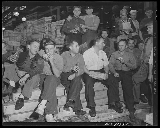 Dodge truck plant, Detroit, Michigan. Lunch hour