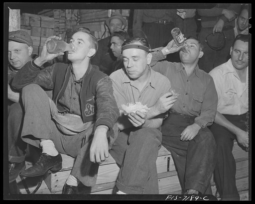 Dodge truck plant, Detroit, Michigan. Lunch hour