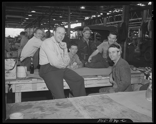 Dodge truck plant, Detroit, Michigan. Lunch hour