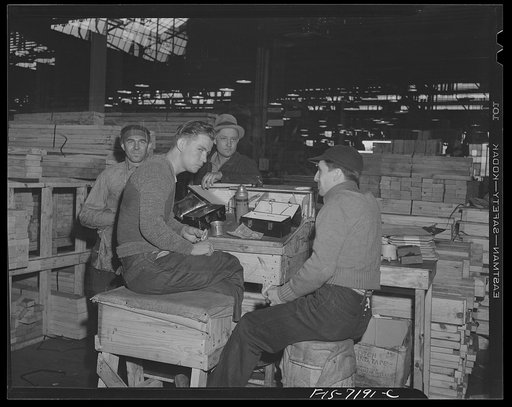 Dodge truck plant, Detroit, Michigan. Lunch hour