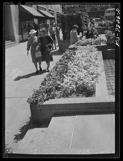 Untitled photo, possibly related to: New York, New York. Central plaza of Rockefeller Center showing Victory Center