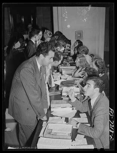 Washington, D.C. International youth assembly. Delegates registering