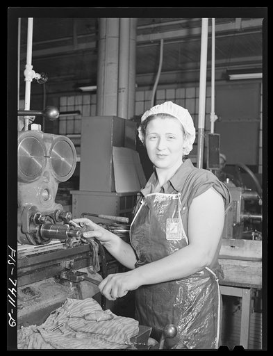 Detroit, Michigan. Milling machine at the Allison Motors plant