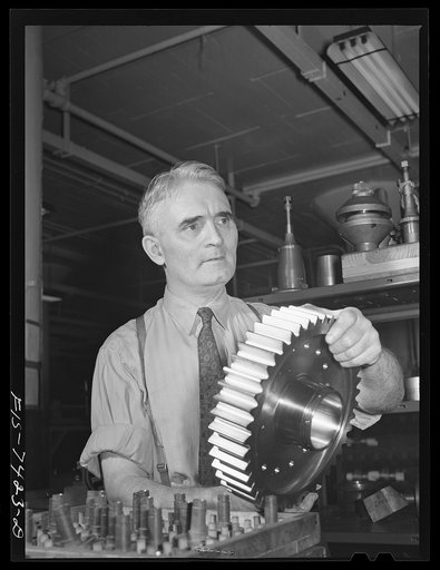 Detroit, Michigan. Foreman at the Allison Motors plant