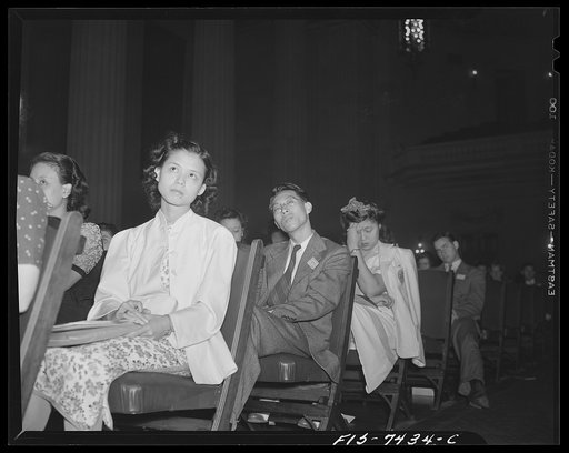 Washington, D.C. International student assembly. Chinese delegates at the assembly