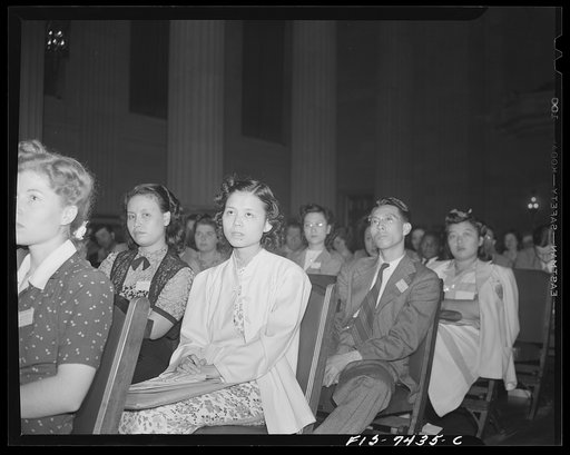 Washington, D.C. International student assembly. Chinese delegates at the assembly