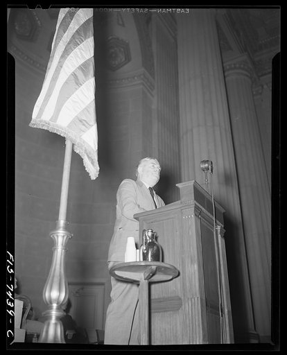 Washington, D.C. International student assembly. Walter Nash, minister from New Zealand to the United States