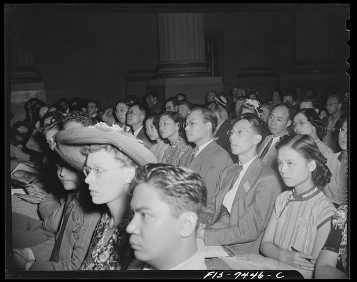 Washington, D.C. International student assembly. Students at the assembly