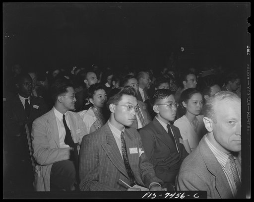Washington, D.C. International student assembly. Chinese and Philippine students at the assembly