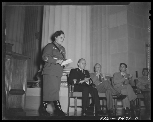 Untitled photo, possibly related to: Washington, D.C. International youth assembly. Delegate from Russia addressing the convention is Luidmila Pavlickenko
