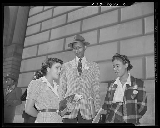 Washington, D.C. International student assembly. American Negro students