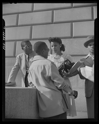 Washington, D.C. International student assembly. American Negro students