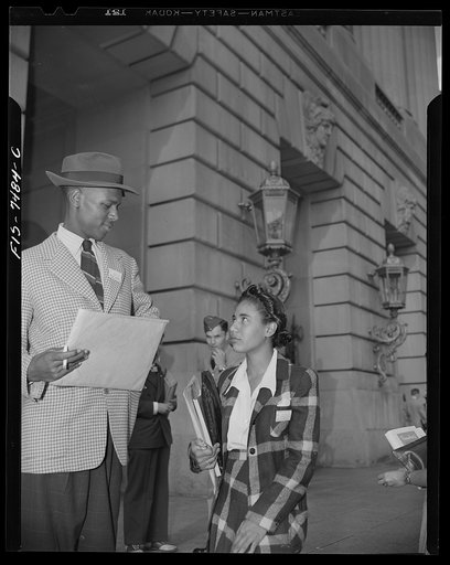 Washington, D.C. International student assembly. American Negro students