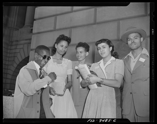 Washington, D.C. International student assembly. American Negro students