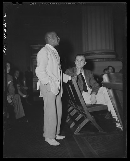 Washington, D.C. International youth assembly. James T. Wright of Howard University, a delegate from the National Association for the Advancement of Colored People (NAACP)