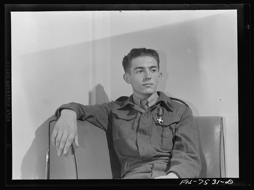Untitled photo, possibly related to: Washington, D.C. Foreign students at the international student assembly recording short talks in their native language to be broadcast by shortwave, after censorship by the OWI (Office of War Information), to Nazi-held territory. Corporal Kazimierz Dziedzioch of 