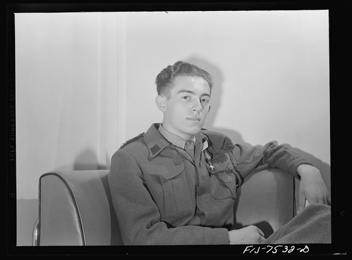 Washington, D.C. Foreign students at the international student assembly recording short talks in their native language to be broadcast by shortwave, after censorship by the OWI (Office of War Information), to Nazi-held territory. Corporal Kazimierz Dziedzioch of Poland, eighteen years old. He spoke 