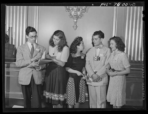 Untitled photo, possibly related to: Washington, D.C. International youth assembly. Free French delegate