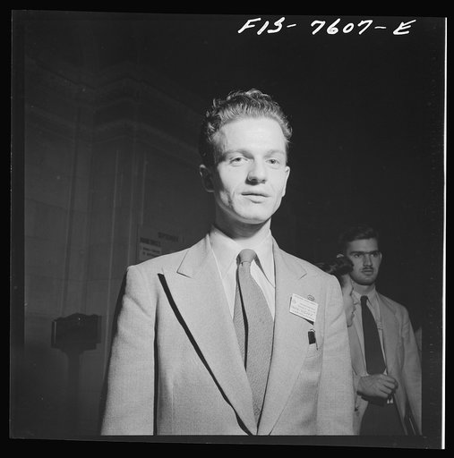 Washington, D.C. International youth assembly. One of the delegates from Czechoslovakia