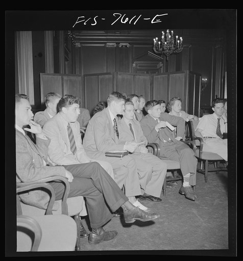 Washington, D.C. International youth assembly. At a meeting of the delegates representing the Slovakian peoples