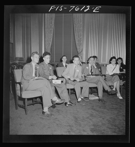 Washington, D.C. International youth assembly. At a meeting of the delegates representing the Slovakian peoples
