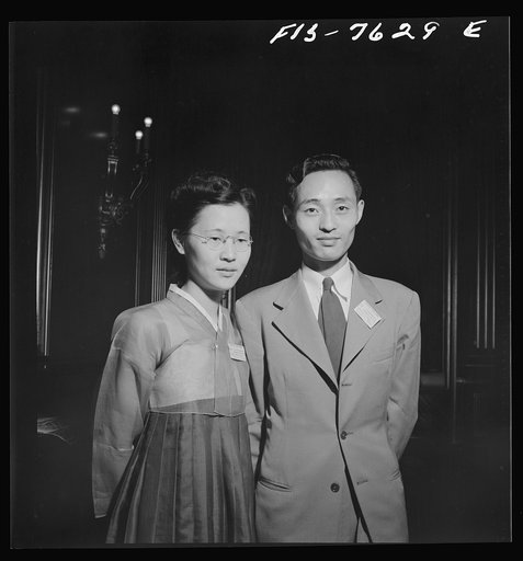 Washington, D.C. International youth assembly. Mr. and Mrs. Phillip Han, delegates representing Korea