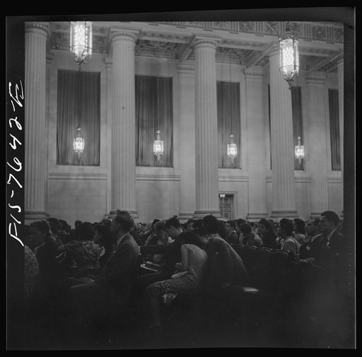 Untitled photo, possibly related to: Washington, D.C. International youth assembly. General view
