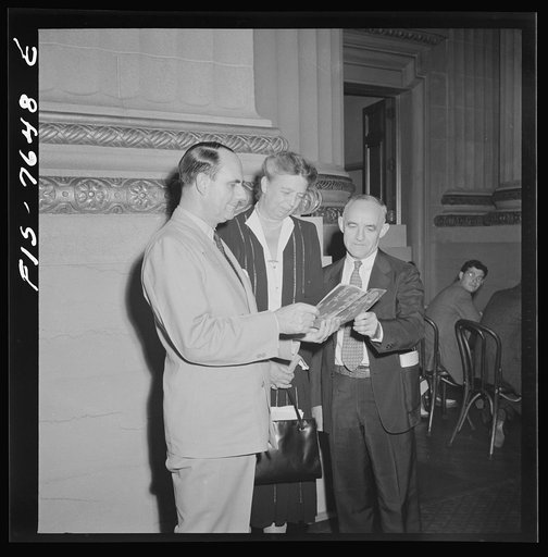 Washington, D.C. International youth assembly. William L. Batt, Mrs. Roosevelt and Frank Graham, President of the University of North Carolina