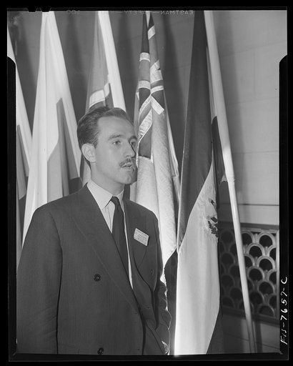 Washington, D.C. International student assembly. Eduardo Baranano, a delegate from Uruguay