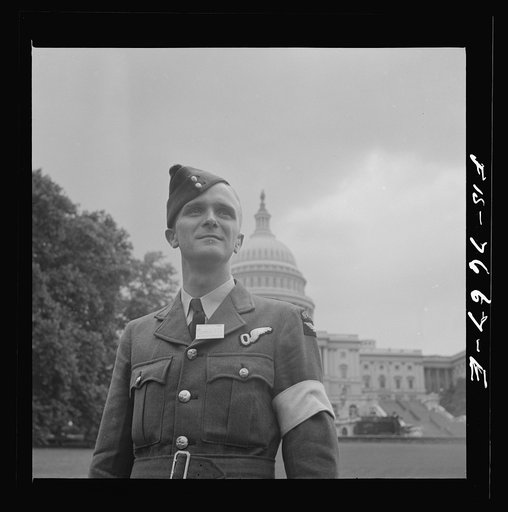 Washington, D.C. International student assembly. Pilot officer Carlysle Blackie, a delegate from New Zealand