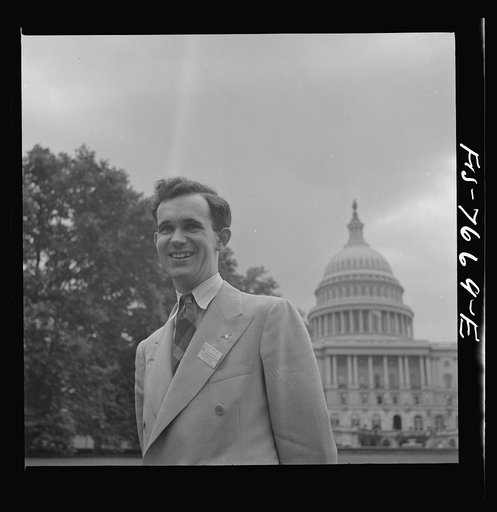 Washington, D.C. International student assembly. Bryan J. Kellaway, a delegate from Australia