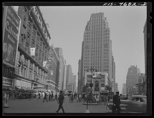 New York, New York. Looking north on Herald Square