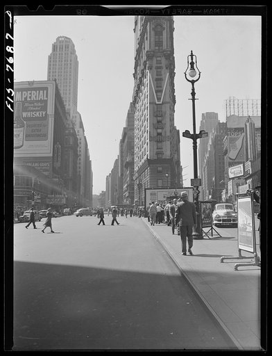 New York, New York. Looking north on Times Square
