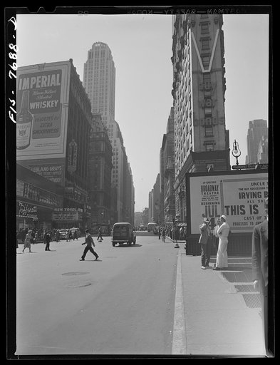 Untitled photo, possibly related to: New York, New York. Looking north on Times Square