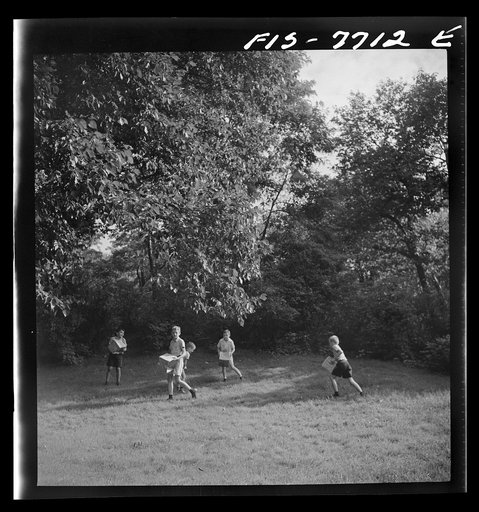 Untitled photo, possibly related to: New York, New York. Children in Central Park on Sunday