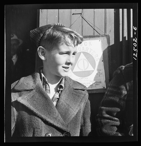 Chicago (north), Illinois. One of the ace Junior Rangers responsible for bringing in a great amount of scrap to his block Office of Civilian Defense headquarters
