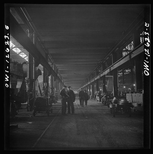 Chicago, Illinois. In a locomotive repair shop of the Chicago and Northwestern Railroad