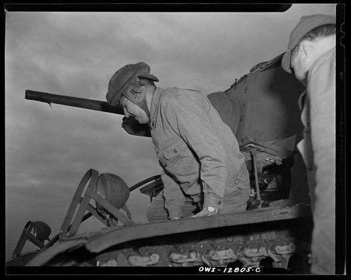 Untitled photo, possibly related to: Fort Belvoir, Virginia. Constantine P. Lihas, a twenty-one year old Greek-American soldier, formerly a material handler at the General Electric Company plant at Pittsburgh. Both parents were born in Greece; father came to the United States in 1906, mother in 1921