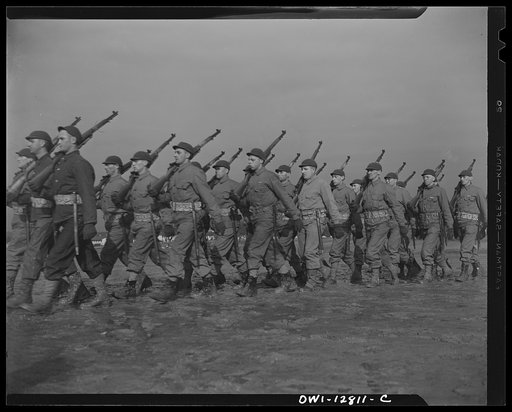 Fort Belvoir, Virginia. Constantine P. Lihas, a twenty-one year old Greek-American soldier, formerly a material handler at the General Electric Company plant at Pittsburgh. Both parents were born in Greece; father came to the United States in 1906, mother in 1921. He was born in this country and has