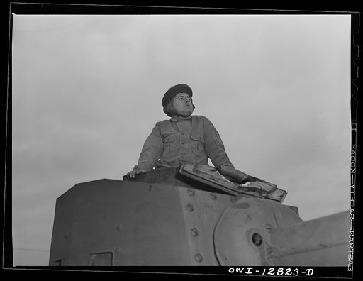 Untitled photo, possibly related to: Fort Belvoir, Virginia. Constantine P. Lihas, a twenty-one year old Greek-American soldier, formerly a material handler at the General Electric Company plant at Pittsburgh. Both parents were born in Greece; father came to the United States in 1906, mother in 1921