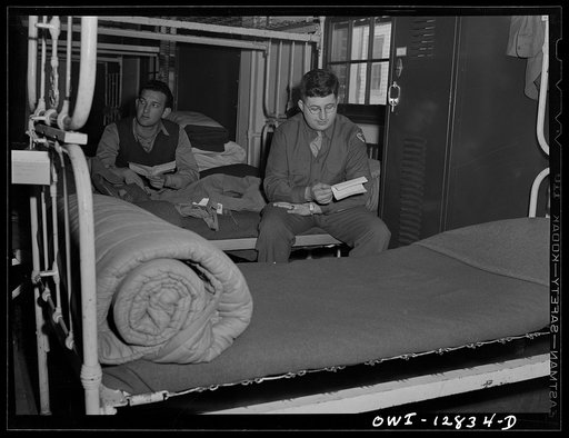 Untitled photo, possibly related to: Fort Belvoir, Virginia. Constantine P. Lihas, a twenty-one year old Greek-American soldier, formerly a material handler at the General Electric Company plant at Pittsburgh. Both parents were born in Greece; father came to the United States in 1906, mother in 1921