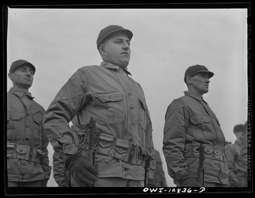 Fort Belvoir, Virginia. Constantine P. Lihas, a twenty-one year old Greek-American soldier, formerly a material handler at the General Electric Company plant at Pittsburgh. Both parents were born in Greece; father came to the United States in 1906, mother in 1921. He was born in this country and has