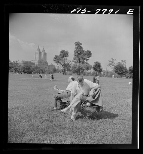 New York, New York. Central Park common on Sunday