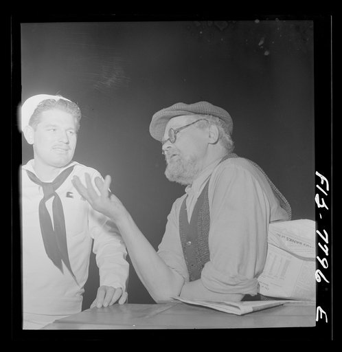 New York, New York. Czechoslovakian Jew encountered at Astor Place about midnight. He has been in America since 1905, has been on relief eight years; spends all spare time collecting scrap for defense; picked up paper because he cannot afford to buy one. However, he keeps up with the times; was out 