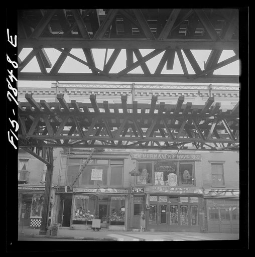 Untitled photo, possibly related to: New York, N.Y. Second Avenue elevated railway in process of demolition between 13th and 14th Streets