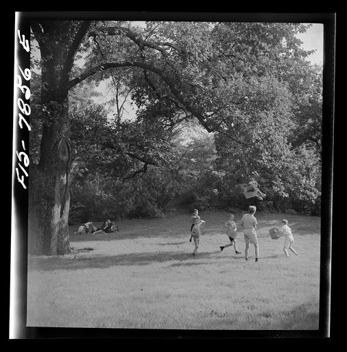 New York, New York. Children in Central Park on Sunday